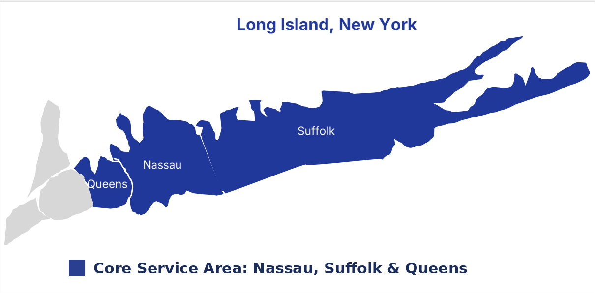 New York service area map